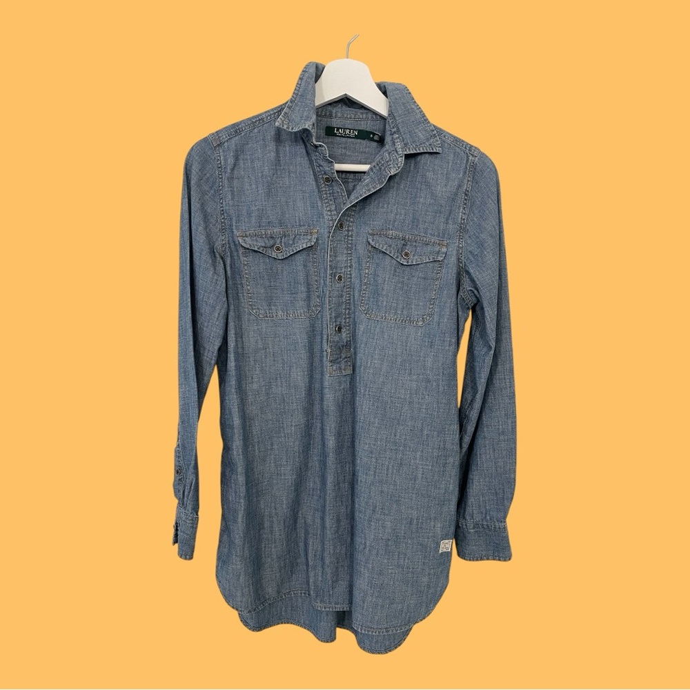 Ralph Lauren long denim shirt size small